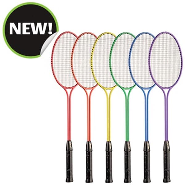 Champion Sports 26 x 8 x 1 in. All Steel Frame Badminton Racket, Assorted Colors BR31SET - main